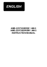 JUKI AMS-221F3020RSW/AW-3 Instruction Manual preview