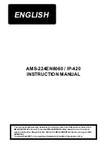 JUKI AMS-224EN6060/IP-420 Instruction Manual preview