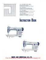 JUKI DDL-552-2 Instruction Book preview