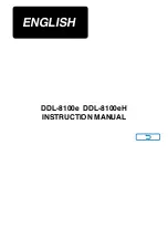 JUKI DDL-8100e Instruction Manual preview