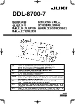 Preview for 1 page of JUKI DDL-8700-7 Instruction Manual