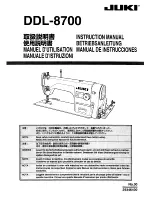 JUKI DDL-8700 Instruction Manual preview