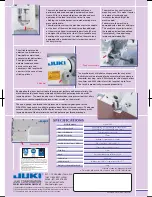 Предварительный просмотр 2 страницы JUKI DDL-8700L Specifications