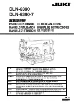 Preview for 1 page of JUKI DLN-6390 Instruction Manual