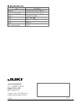 Preview for 124 page of JUKI DX-2000QVP Instruction Manual