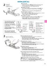 Предварительный просмотр 79 страницы JUKI Exceed F-300 Instruction Manual