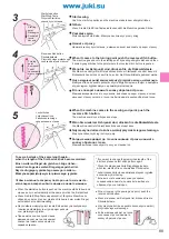 Предварительный просмотр 89 страницы JUKI Exceed F-300 Instruction Manual