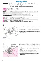 Предварительный просмотр 98 страницы JUKI Exceed F-300 Instruction Manual