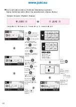 Предварительный просмотр 122 страницы JUKI Exceed F-300 Instruction Manual