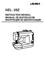 Preview for 1 page of JUKI HZL-25Z Instruction Manual