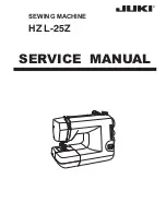 JUKI HZL-25Z Service Manual preview