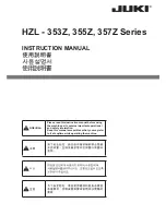 JUKI HZL - 353Z Series Instruction Manual preview