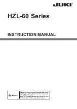 JUKI HZL-60 Instruction Manual preview