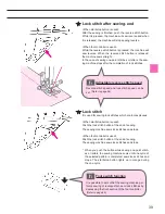 Preview for 41 page of JUKI HZL-DX series Instruction Manual