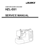 JUKI HZL-E61 Service Manual preview