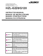 Предварительный просмотр 1 страницы JUKI HZL-G120 Instruction Manual