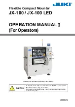 JUKI JX-100 Operation Manual предпросмотр