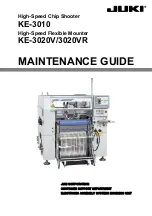 JUKI KE-3010 Maintenance Manual preview