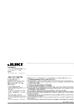 Предварительный просмотр 242 страницы JUKI LB-3 Instruction Manual