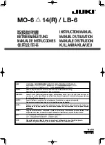 Предварительный просмотр 1 страницы JUKI LB-6 Instruction Manual