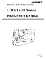 JUKI LBH-1700 Engineer'S Manual предпросмотр