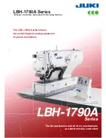 JUKI LBH-1790A Series Specifications preview