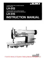 JUKI LH-512 Instruction Manual preview