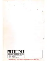 Preview for 59 page of JUKI LK-185 2-30 Engineer'S Manual