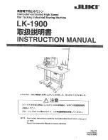 Preview for 1 page of JUKI LK-1900 Instruction Manual