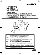 Preview for 1 page of JUKI LU-1510N-7 Instruction Manual