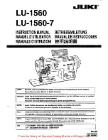 JUKI LU-1560 Instruction Manual preview