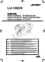 JUKI LU-1565N Instruction Manual preview