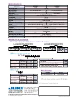 Preview for 4 page of JUKI LU-2216N-7 Specifications