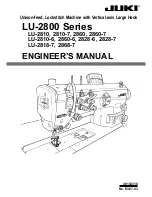 JUKI LU-2800 Series Engineer'S Manual preview