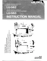 Preview for 1 page of JUKI LU-562 Instruction Manual