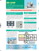 Preview for 2 page of JUKI MB-1800A/BR10 Specifications