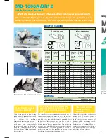 Preview for 5 page of JUKI MB-1800A/BR10 Specifications