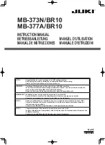 Preview for 1 page of JUKI MB-373N/BR10 Instruction Manual