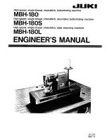 JUKI MBH-180 Engineer'S Manual предпросмотр