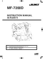 Предварительный просмотр 1 страницы JUKI MF-7200D Instruction Manual