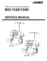 Preview for 1 page of JUKI MO-104D Service Manual