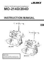 JUKI MO-204D Instruction Manual preview