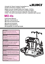 Preview for 1 page of JUKI MO-4s Instruction Manual