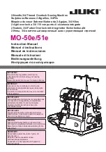 JUKI MO-50e Instruction Manual предпросмотр