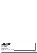 Preview for 63 page of JUKI MO-50e Instruction Manual