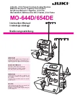 JUKI MO-644D Instruction Manual preview