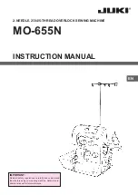 JUKI MO-655N Instruction Manual предпросмотр