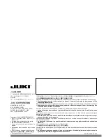 Предварительный просмотр 59 страницы JUKI MO-6704D Instruction Manual