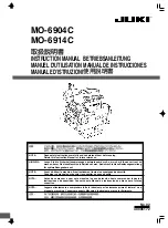 JUKI MO-6900C Series Instruction Manual preview