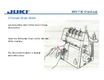 Предварительный просмотр 2 страницы JUKI MO-735 Dealer Training Manual